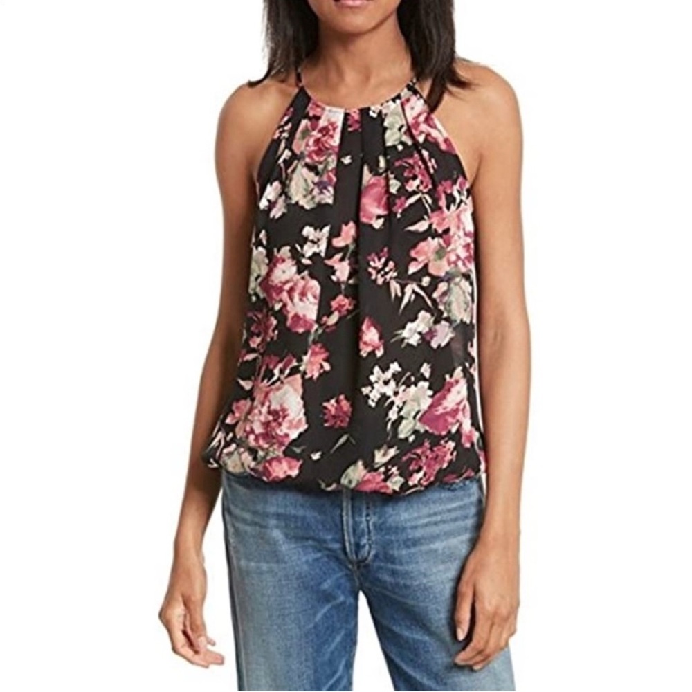 Joie Anatase C Floral Silk Tank Size L